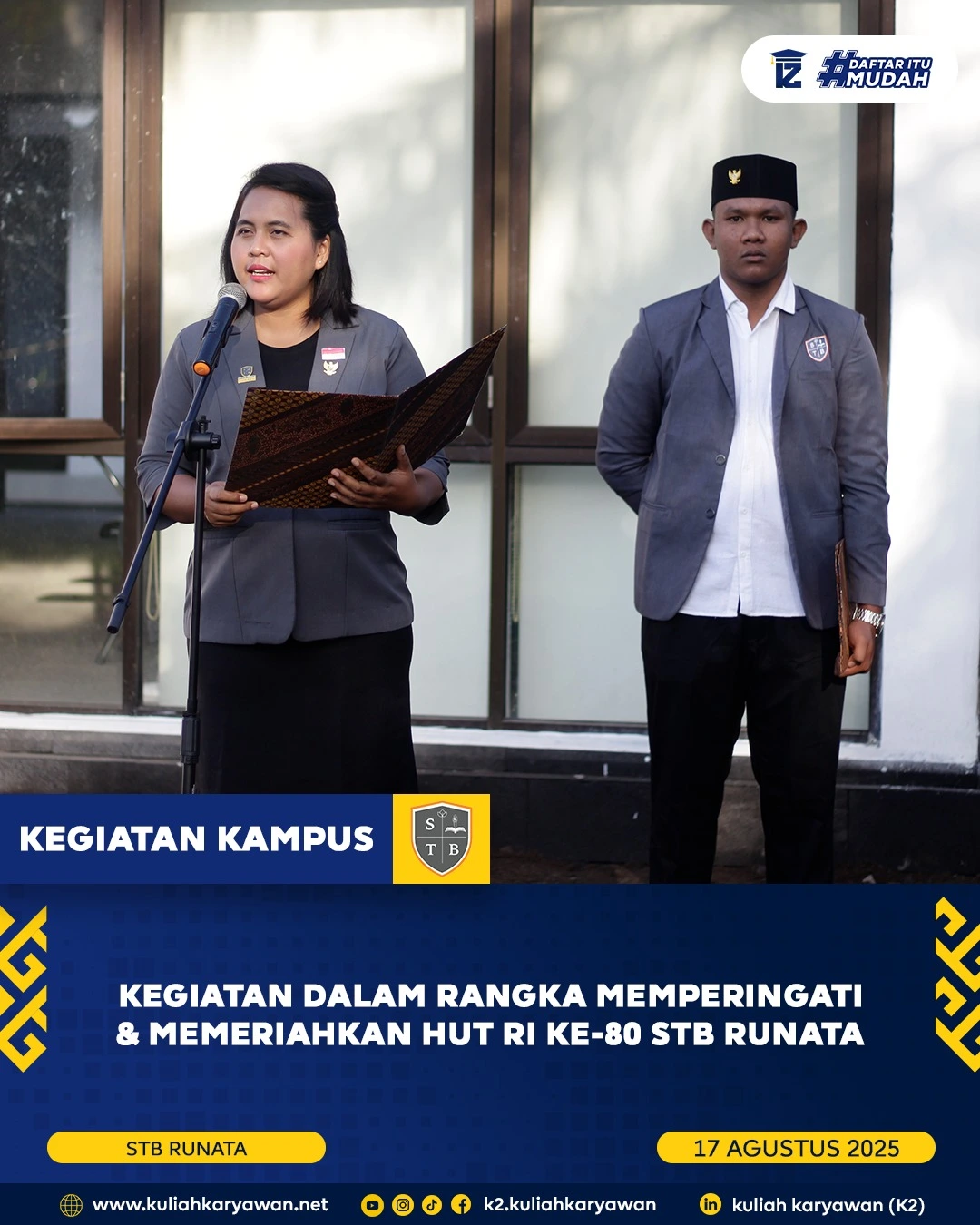 Kegiatan Dalam Rangka Memperingati dan Memeriahkan HUT RI KE-80 SEKOLAH TINGGI BISNIS RUNATA